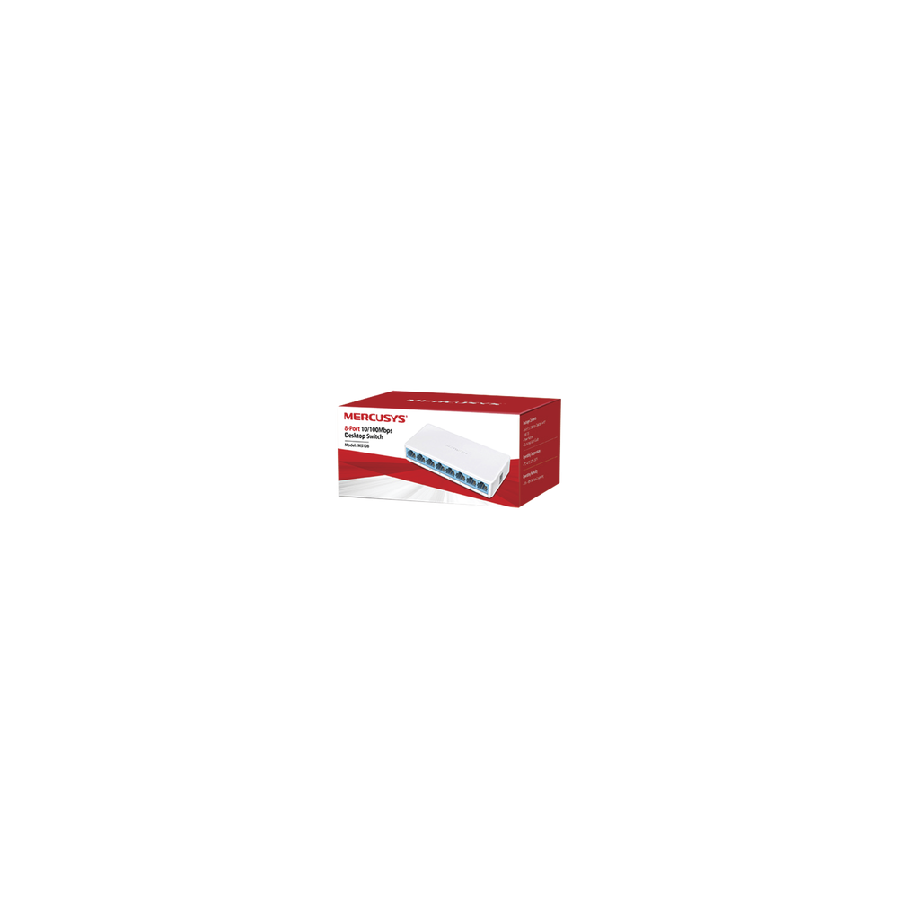 MERCUSYS MS108 MERCUSYS MS108 - Switch no administrable para escritorio  con 8 puerto