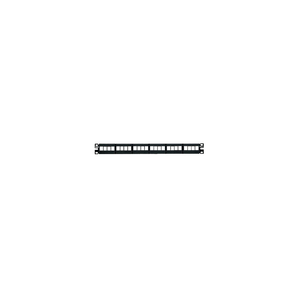 PANDUIT PND6520008 PANDUIT NKFP24Y - Panel de Parcheo NetKey? Keystone  24 puertos  1 RU / Negro / H