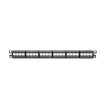 PANDUIT PND6520008 PANDUIT NKFP24Y - Panel de Parcheo NetKey? Keystone  24 puertos  1 RU / Negro / H