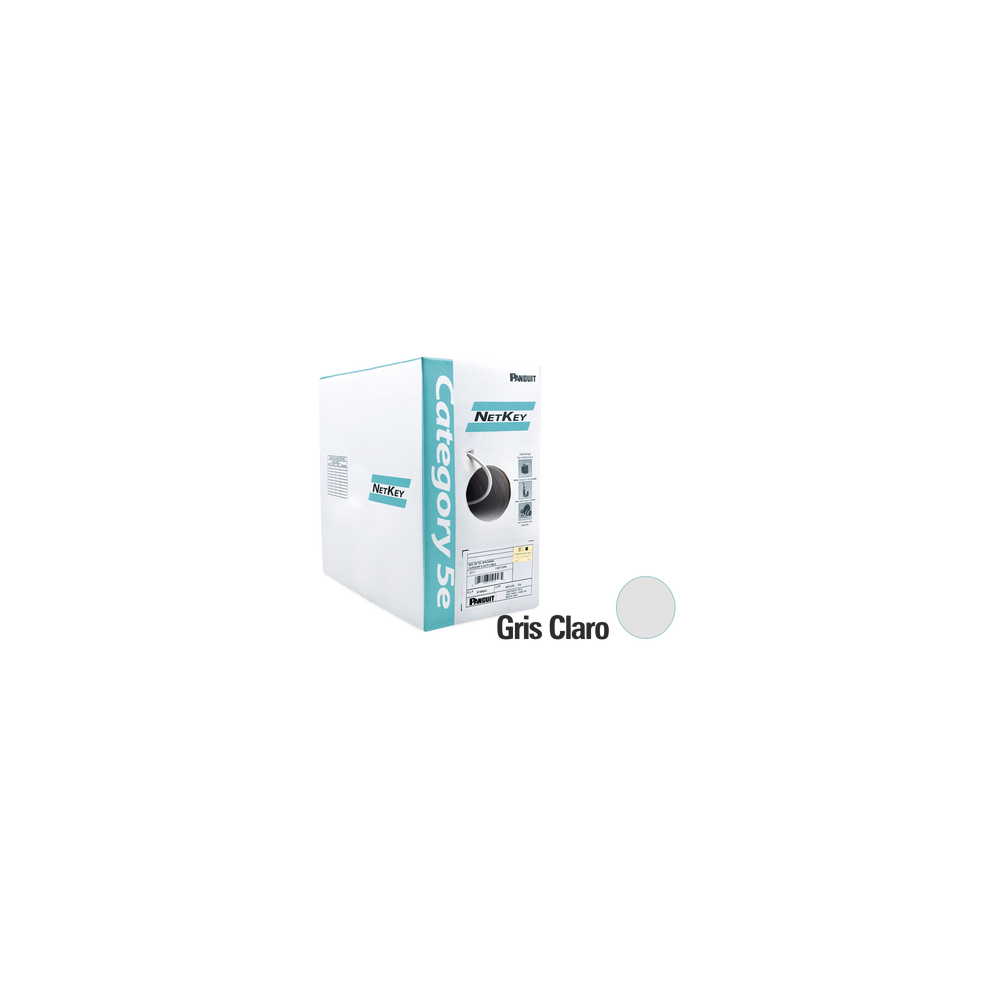 PANDUIT PND6120001 PANDUIT NUC5C04IG-CE- Bobina de Cable UTP 305 m. de Cobre  NetKey  Gris Claro  Ca