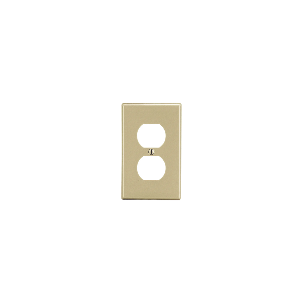 HUBP8I Placa de Pared para Contacto Duplex Color Marfil. HUB-P8I