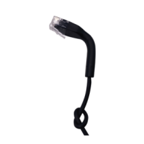 LPPSLIM05BK Cable de Parcheo Ultra Slim Con RJ45 Flexible UTP Cat6 - 0.5 m Negro Dimetro Reducido LP-PSLIM-05BK