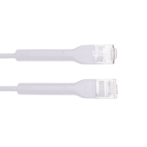 LPPSLIM05WH Cable de Parcheo Ultra Slim Con Bota Flexible UTP Cat6 - 0.5 m Blanco Dimetro Reducido LP-PSLIM-05WH