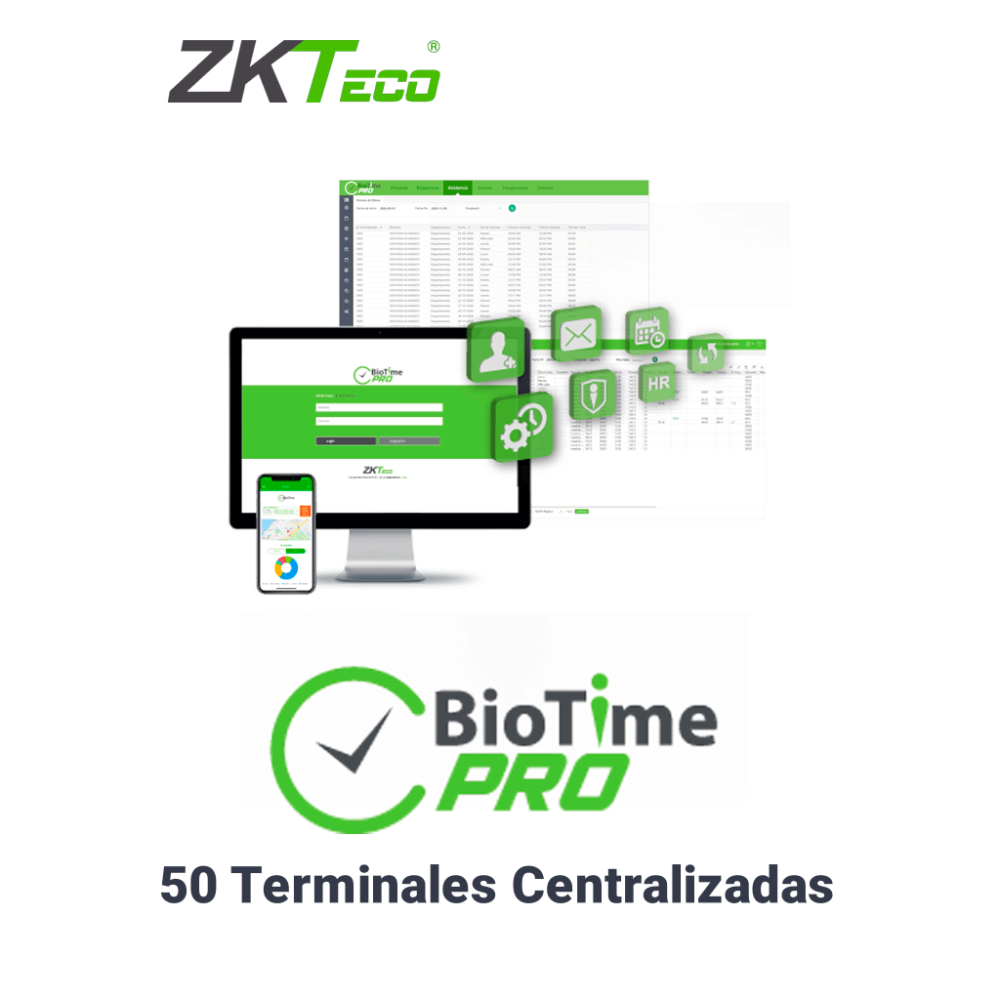 BioTimePro Premium ZKT0820005 ZKTECO BIOTIMEPROPREMIUM - Licencia