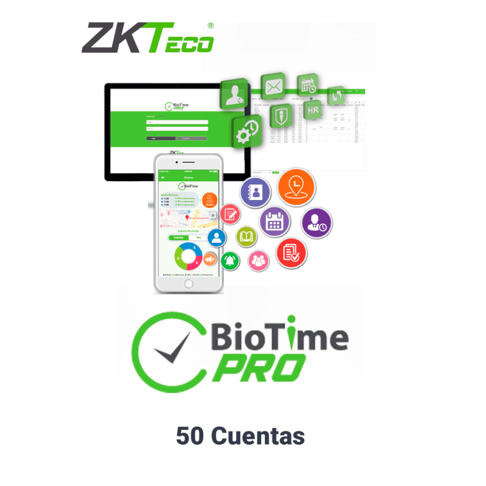 BioTimePro App Lite ZKT0820016 ZKTECO BIOTIMEPROAPPLITE - Licenci