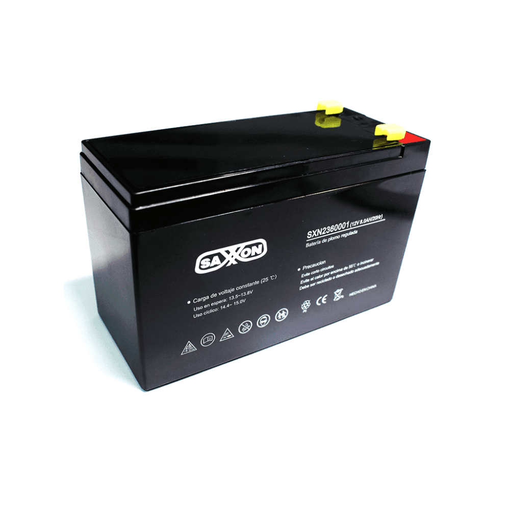 CBAT8AH SXN2360001 SAXXON CBAT8AH - Bateria de respaldo de 12 vol