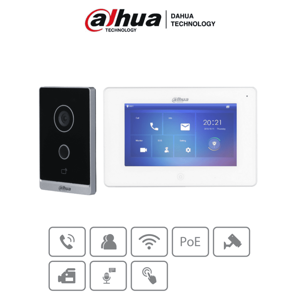 DHI-KTW01 DHT2220024 DAHUA KTW01 - Kit de Videoportero WiFi/ Moni