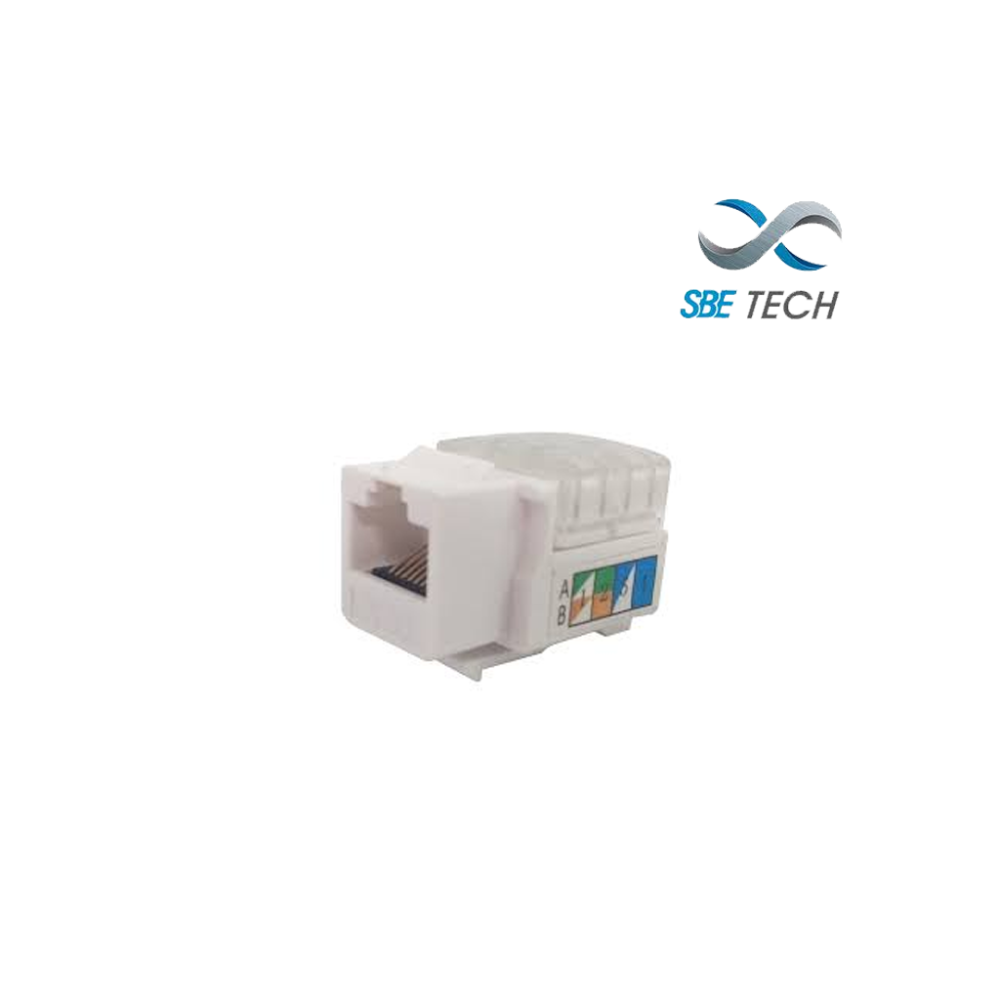 SBE-2302-WT SBT1610008 SBETECH 2302WT- Modulo jack keystone RJ45