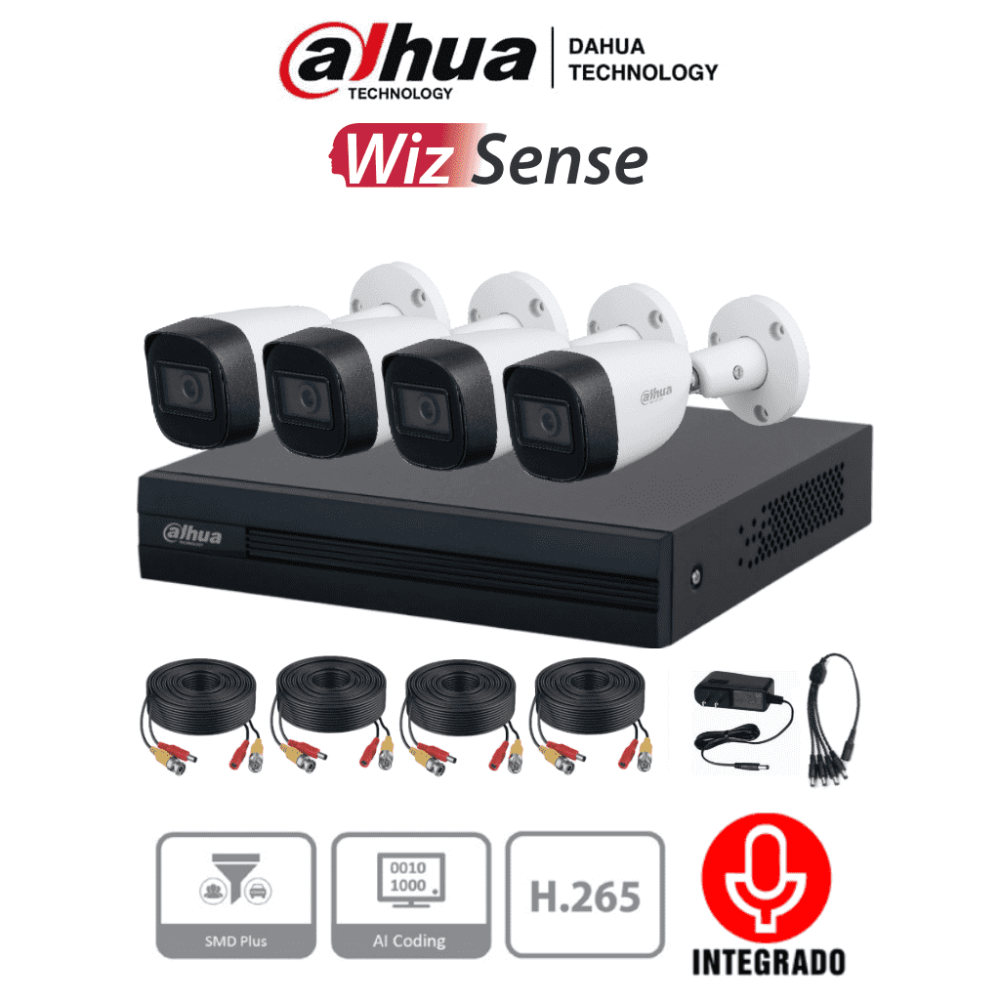 DH-KIT/XVR1B04-I/4-HFW1200CMN-A-0280B-S5 DHT0250011 DAHUA KITXVR1