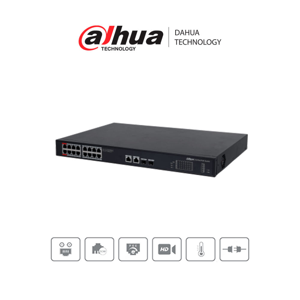 DH-PFS3220-16GT-190 DHT1850006 DAHUA PFS3220-16GT-190 - Switch Po