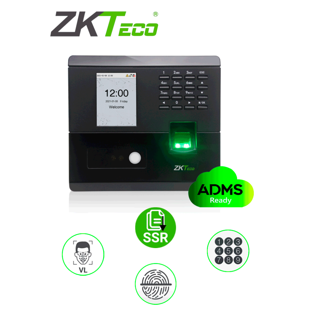 MB10 - VL ZKT0810046 ZKTECO MB10VL- Control de Asistencia y Acces
