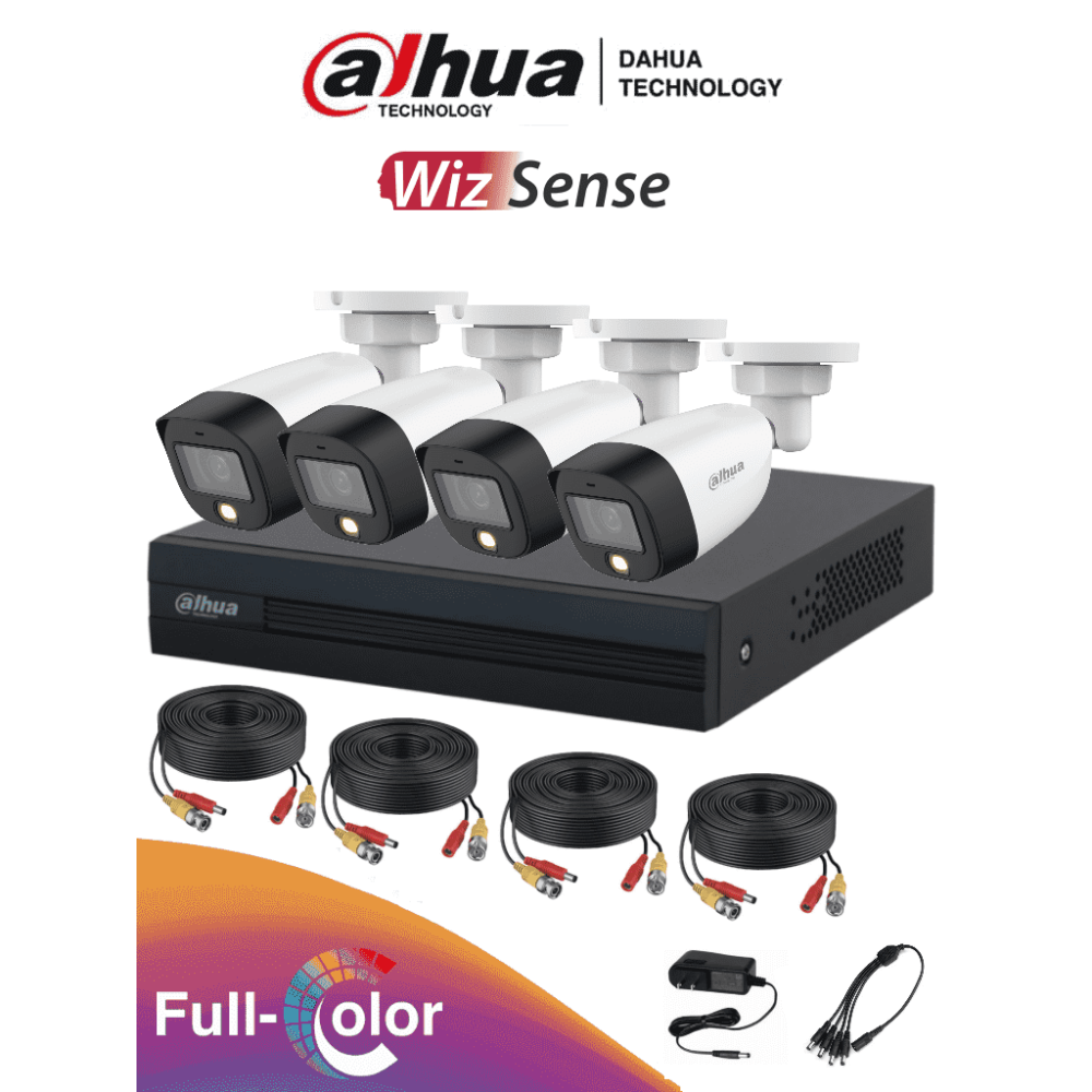 DH-KIT/XVR1B04-I/4-HFW1209CN-LED-0280B DHT0250017 DAHUA FULLCOLOR