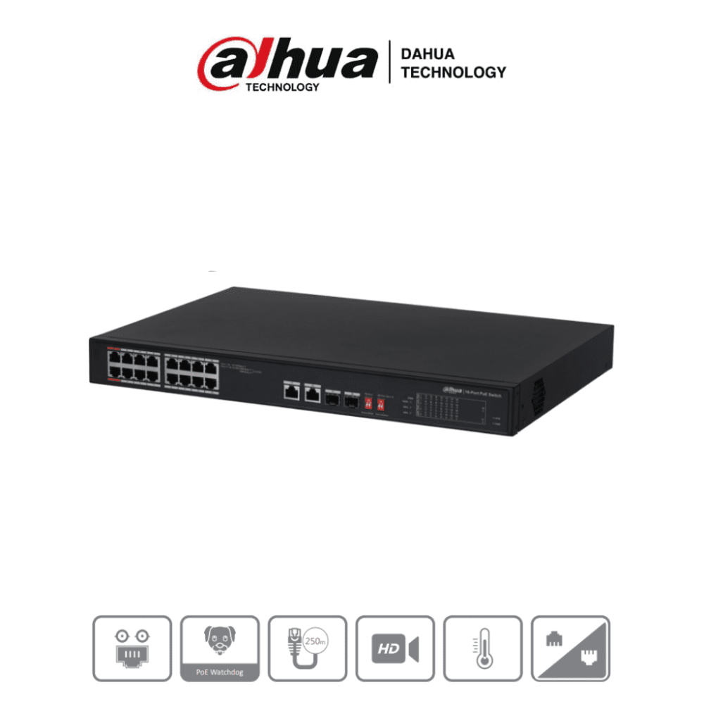 DH-PFS3218-16ET-135 DHT1850011 DAHUA PFS3218-16ET-135 - Switch Po