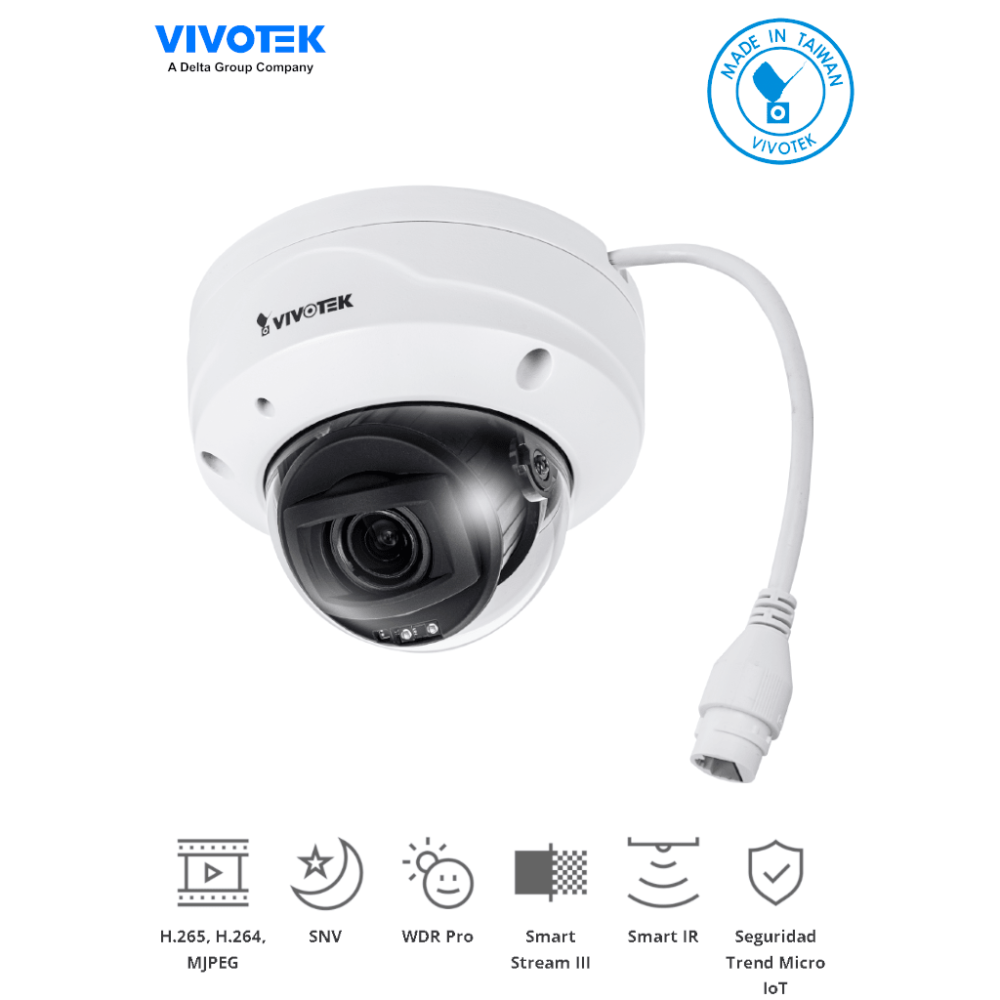 FD9368-HTV VIV0040015 VIVOTEK FD9368-HTV - Camara IP domo exterio