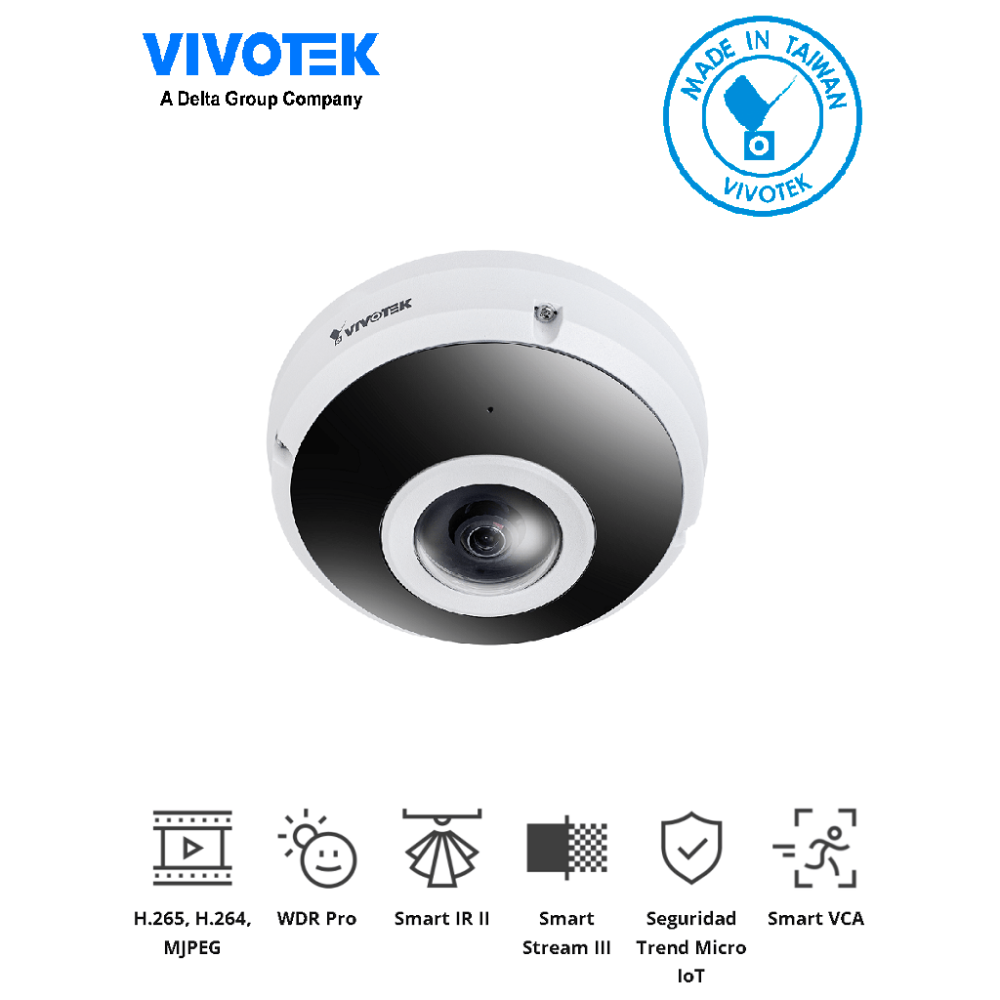 FE9391-EHV-v2 VIV0080005 VIVOTEK FE9391-EHV-v2 - Camara IP fishey