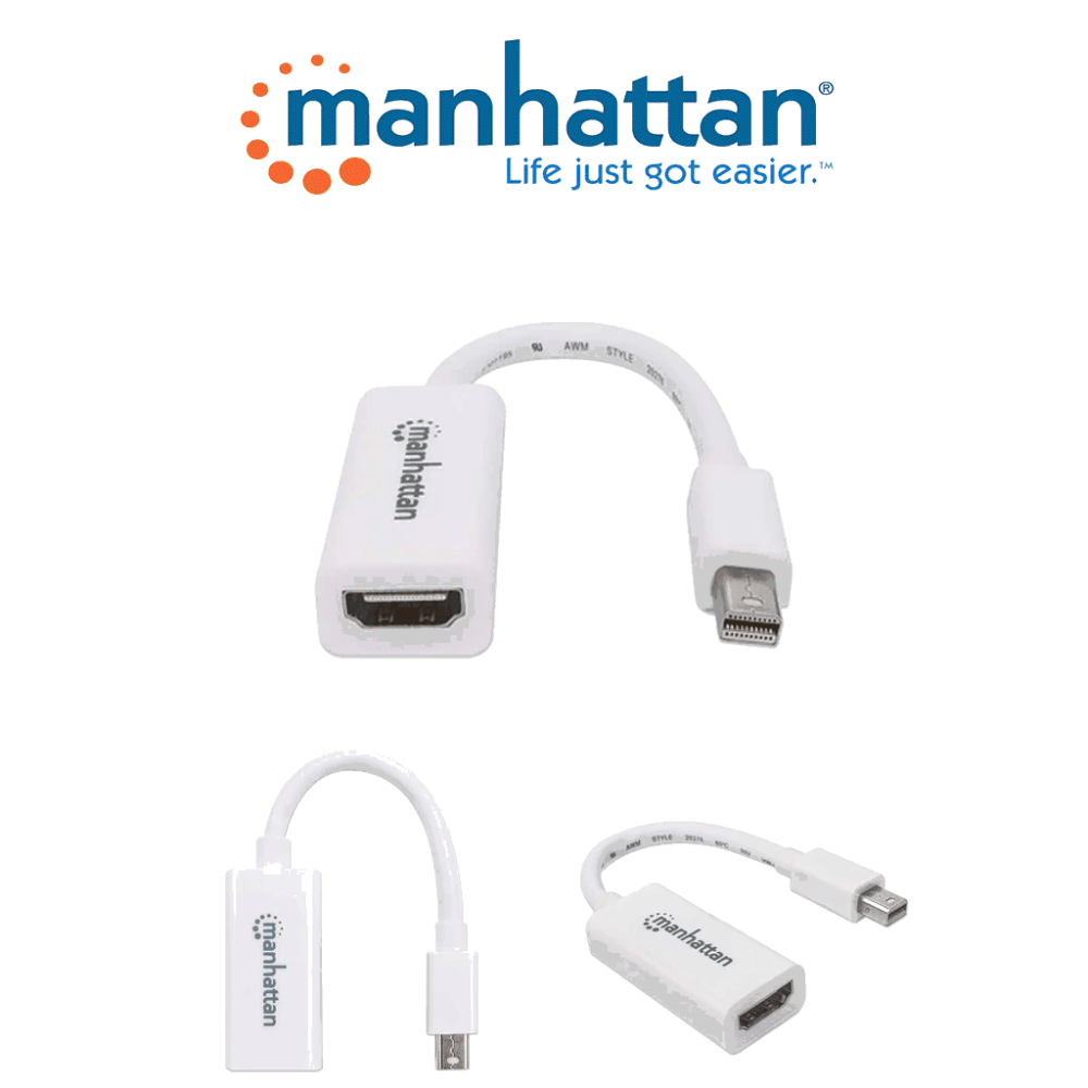 322461 MAN1760002 MANHATTAN 322461 - Adaptador Pasivo de Mini Dis
