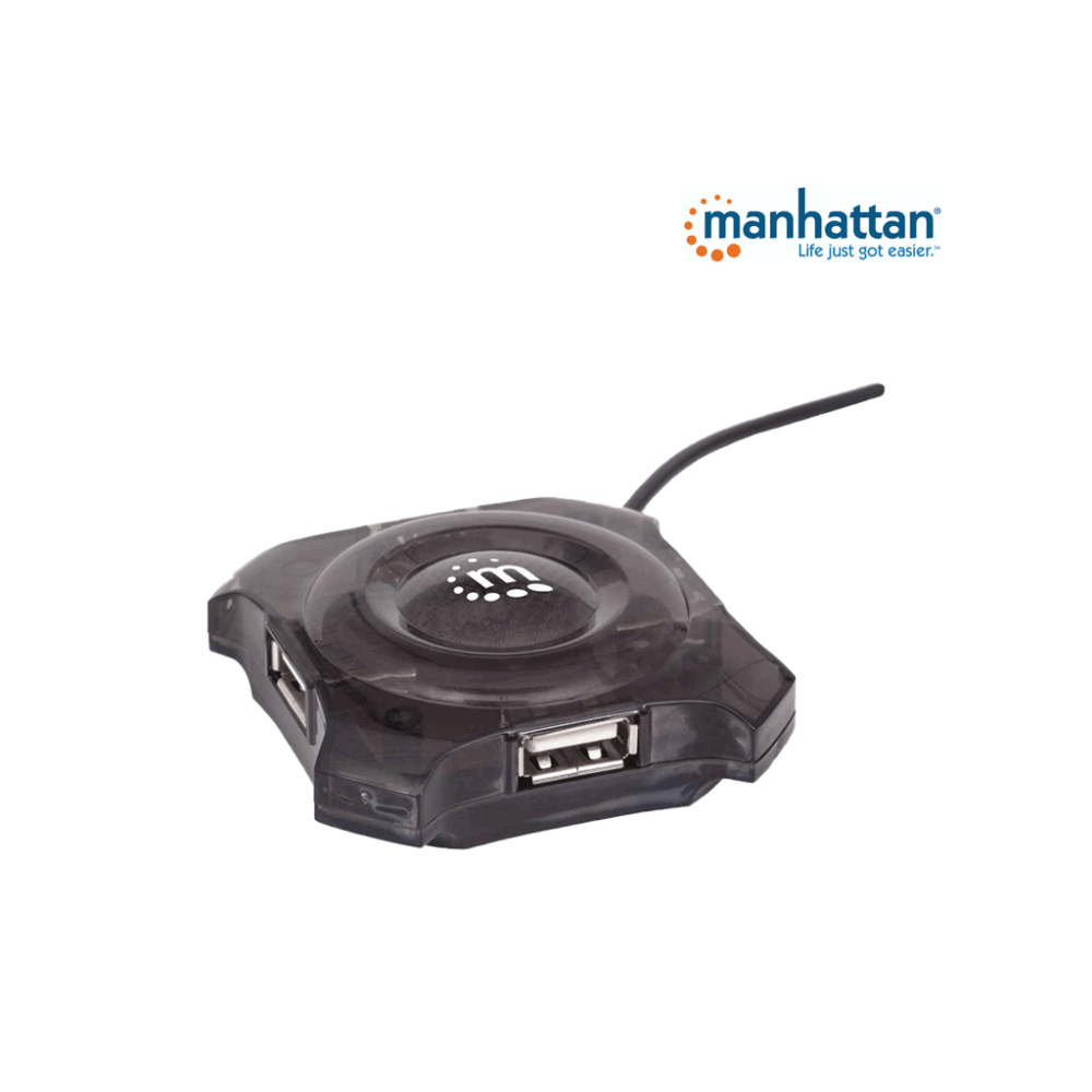 162272 MAN0560013 MANHATTAN 162272 - Mini USB de 4 Puertos que Pr