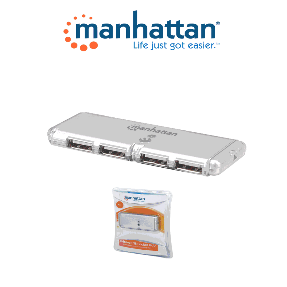 160599 MAN1600006 MANHATTAN 160599 - Puerto USB de 4 Puertos de A