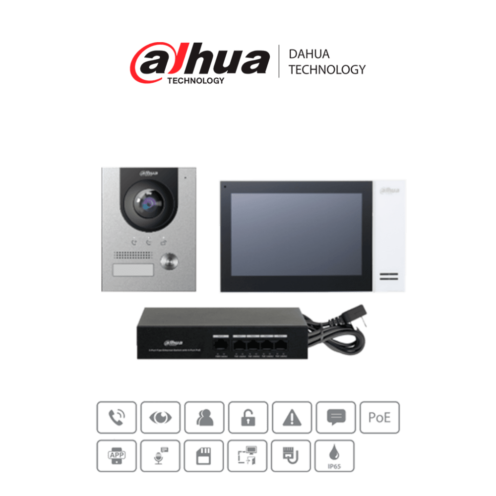 DHI-KTP01L(S) DHT2400004 DAHUA KTP01L(S) - Kit de Videoportero IP