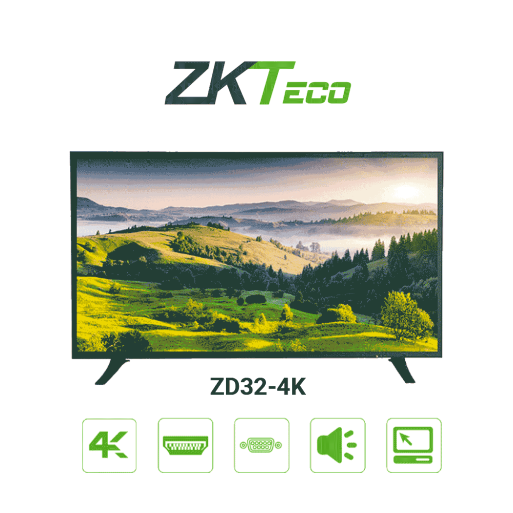 ZD32-4K ZKT0520003 ZKTECO ZD324K - Monitor LED UHD Profesional de