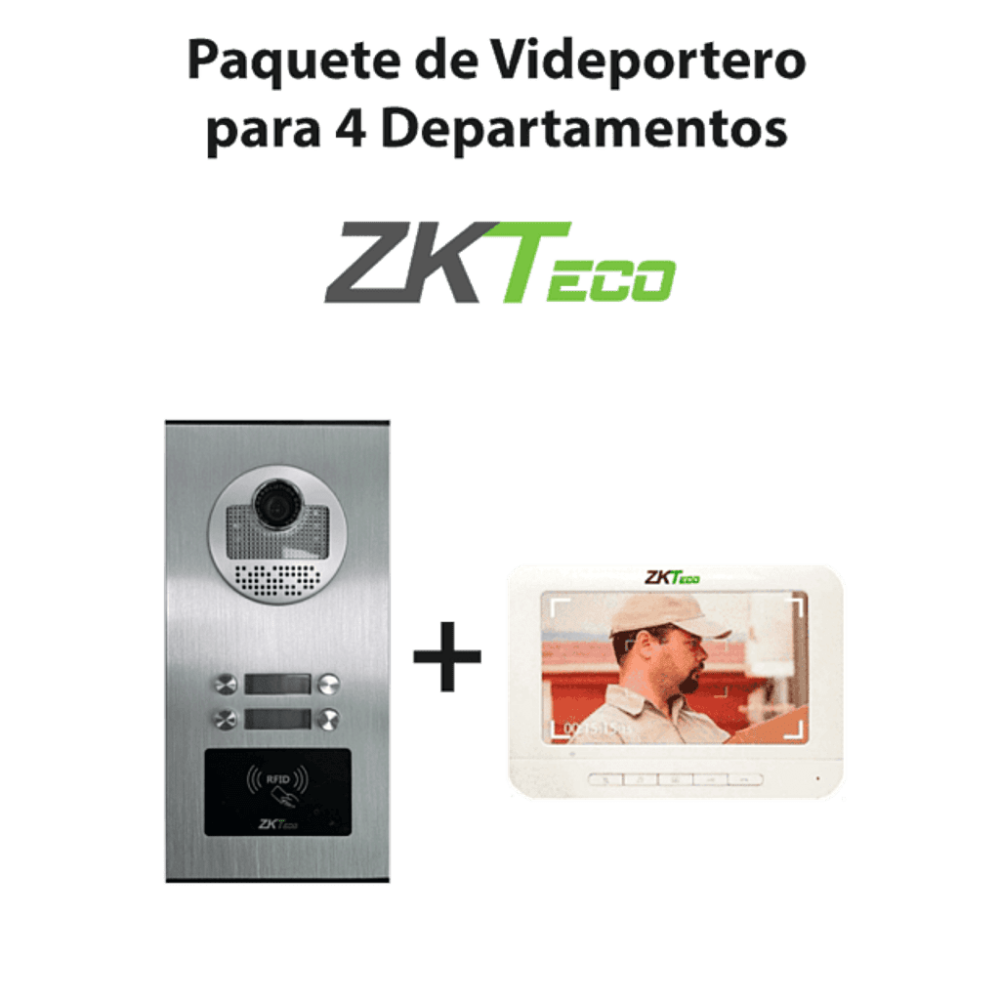 VE04A01PAQ7P ZKT2170002 ZKTeco VE04A01PAQ7P - Paquete de Videopor