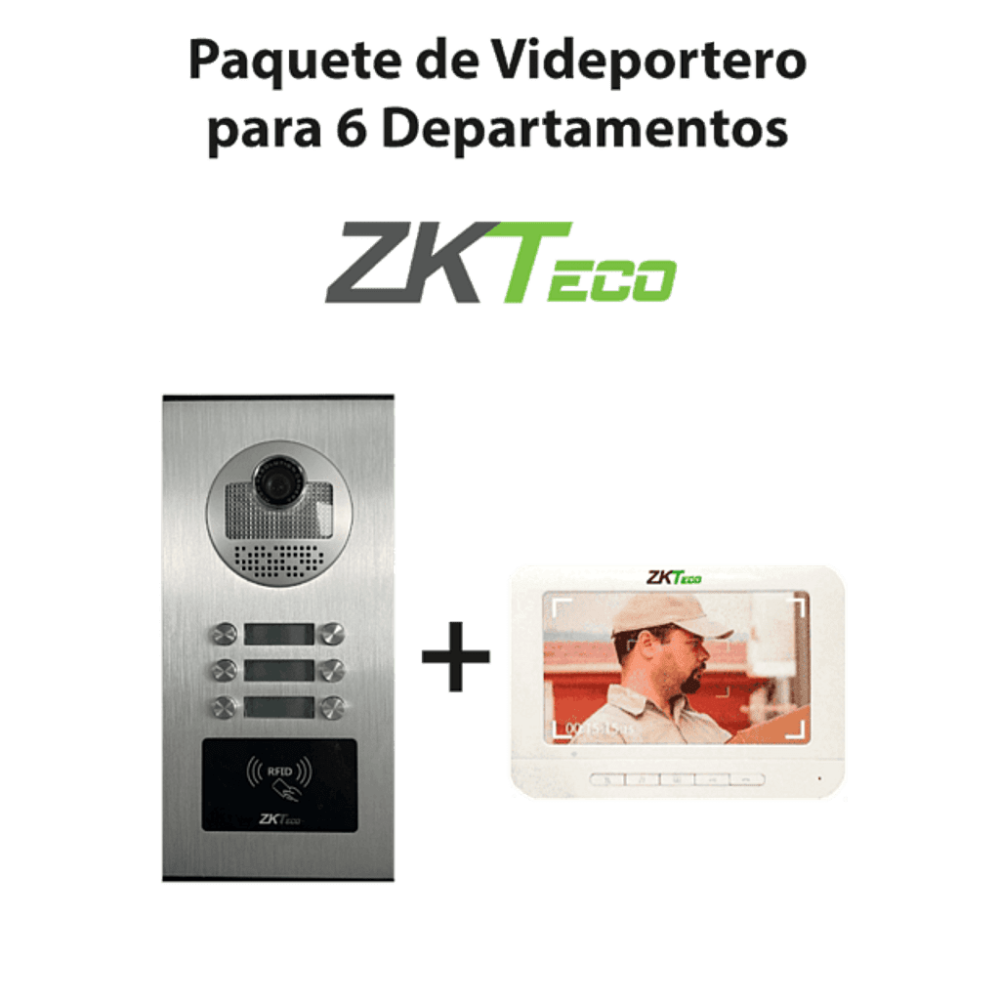 VE06A01PAQ7P ZKT2170003 ZKTeco VE06A01PAQ7P- Paquete de Videoport