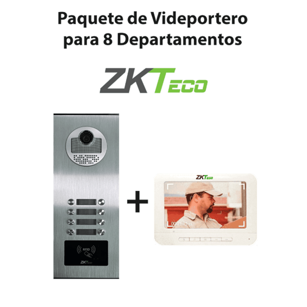 VE08A01PAQ7P ZKT2170004 ZKTeco VE08A01PAQ7P - Paquete de Videopor