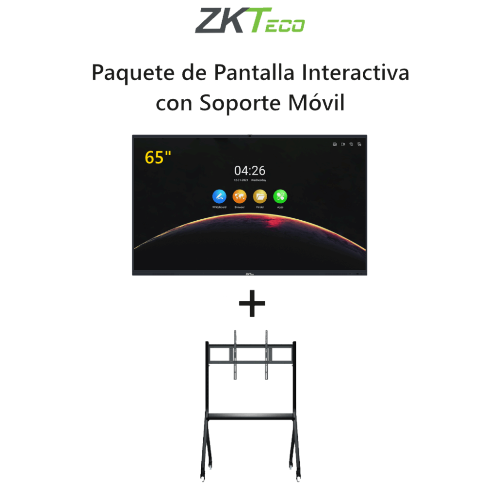 IWB65BA01BPAQ ZKT2080002 ZKTECO IWB65BPAQ - Paquete de Pantalla D
