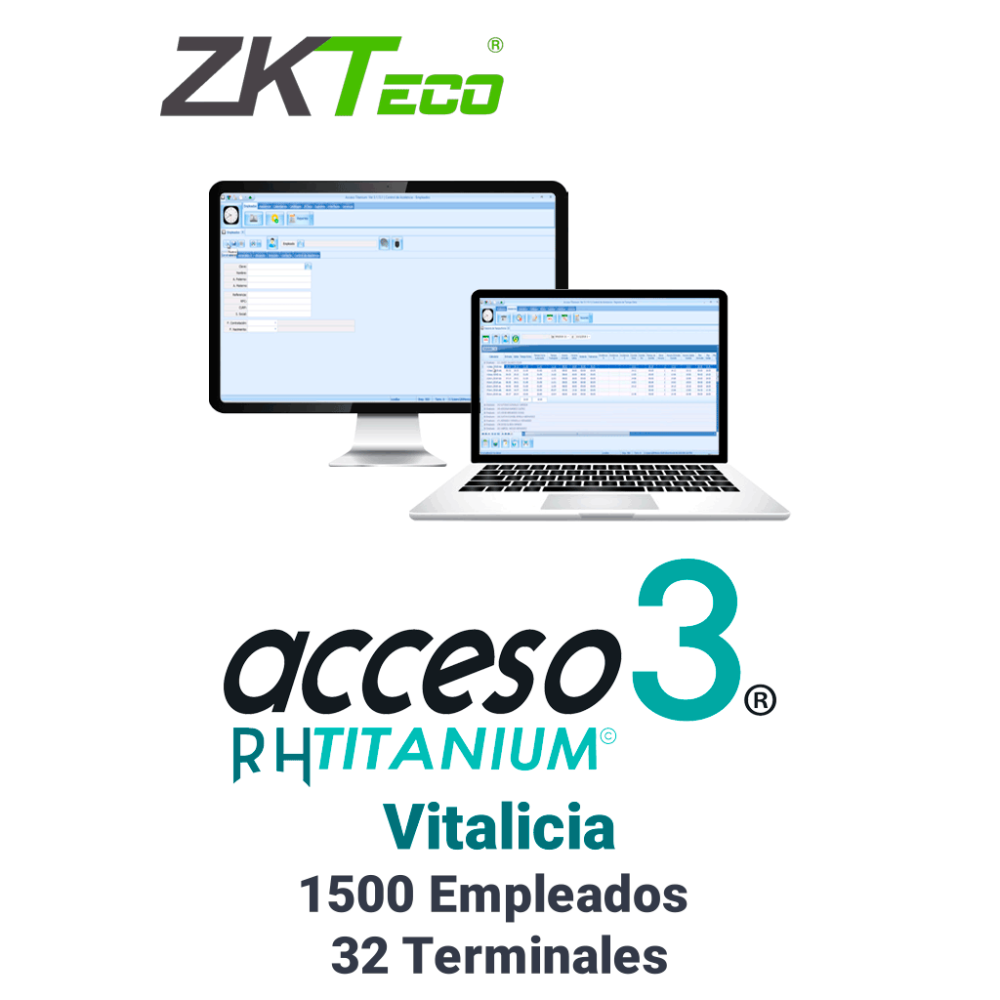 TITANIUM IV ZKA6020013 ZKACCESO TITANIUM4P - Licencia para contro