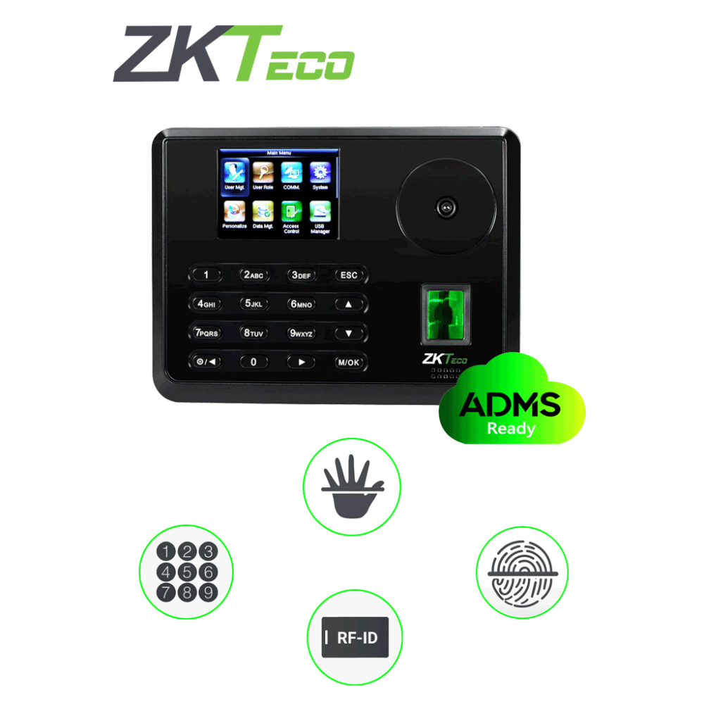P160-ID ZAS153004 ZKTECO P160ID - Control de Acceso y Asistencia