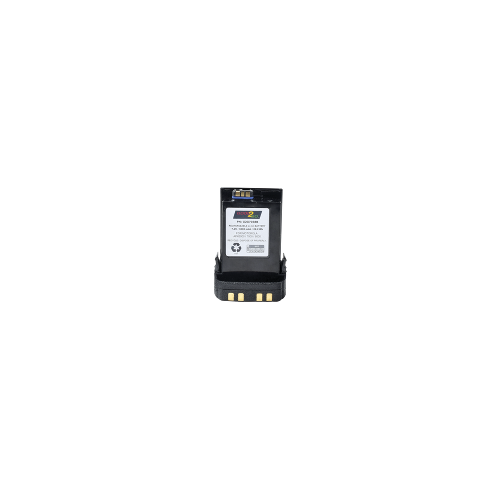 PCNNTN8092B Batera con cargador USB integrado de Li-Ion 3000 mAh para radios APX6000/7000/8000/SRX2200 PC-NNTN-8092-B