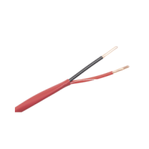 LP218FIRE Cable de Alarma contra incendios Bobina de 305 Metros: 2x18 AWG Color Rojo Tipo FPLR  (UL) FT4 Ideal para Sistemas de
