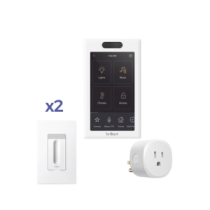BHASPKIT1 KIT 1 Pantalla de control touch 2 Apagadores dimmer y 1 Plug in BHASPKIT1