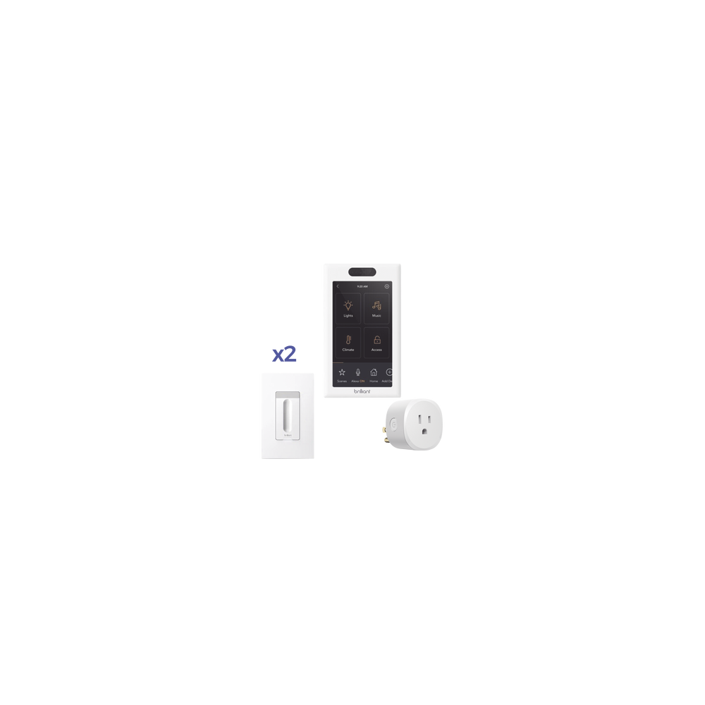 BHASPKIT1 KIT 1 Pantalla de control touch 2 Apagadores dimmer y 1 Plug in BHASPKIT1