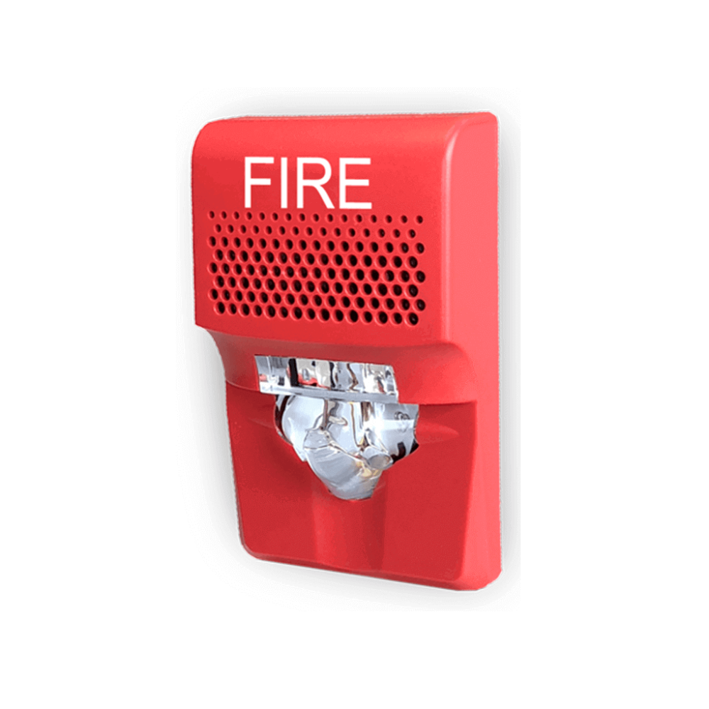 KIDDE  EG1AVRF KIDDE F_EG1AVRF - Sirena Estroboscpica Compacta / 15-75 DC / Roja / Logo FIRE KID1450003 EG1AVRF