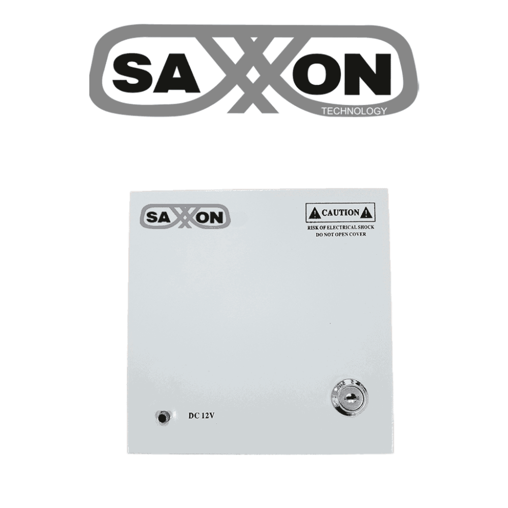 SAXXON SX5A4CH SAXXON SX5A4CH - Fuente de alimentacin 12VCD 5 Amperes / Para 4 cmaras / Fusibles intercambiables / Proteccin con