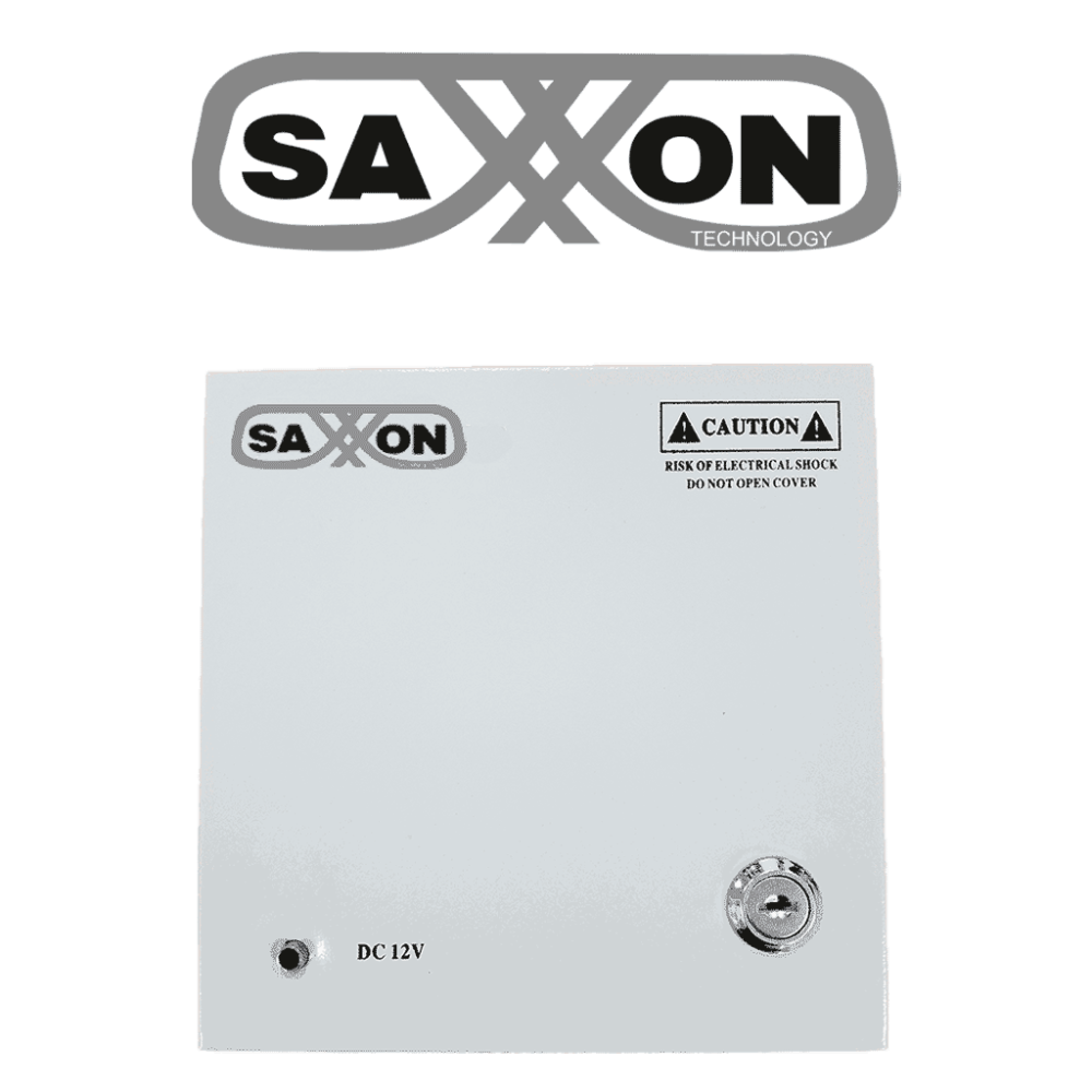 SAXXON SX5A6CH SAXXON SX5A6CH - Fuente de alimentacin / 12v 5a / Para 6 cmaras / Fusibles intercambiables / Proteccin contra sob