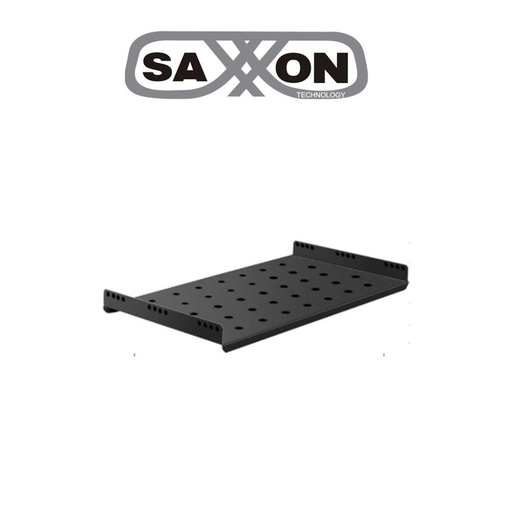SAXXON SXCH19X1U600 SAXXON SXCH19X1U600 - Charola ventilada para gabinete / Acero Laminado Color Negro / Medida de 600mm de Anch