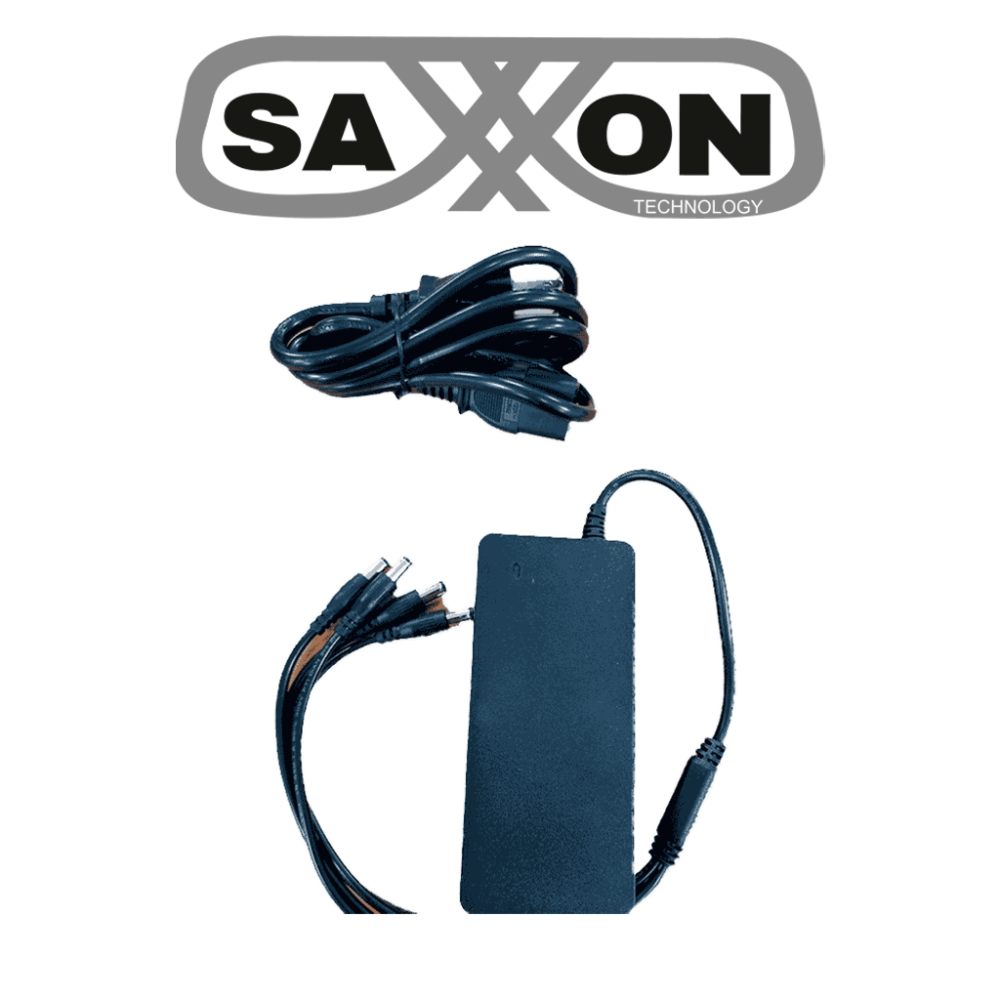 SAXXON KA65E1205000Q SAXXON KA65E1205000Q - Fuente de poder de 12 V CC regulada a 5 A / Listado por UL / Voltaje de entrada 100-