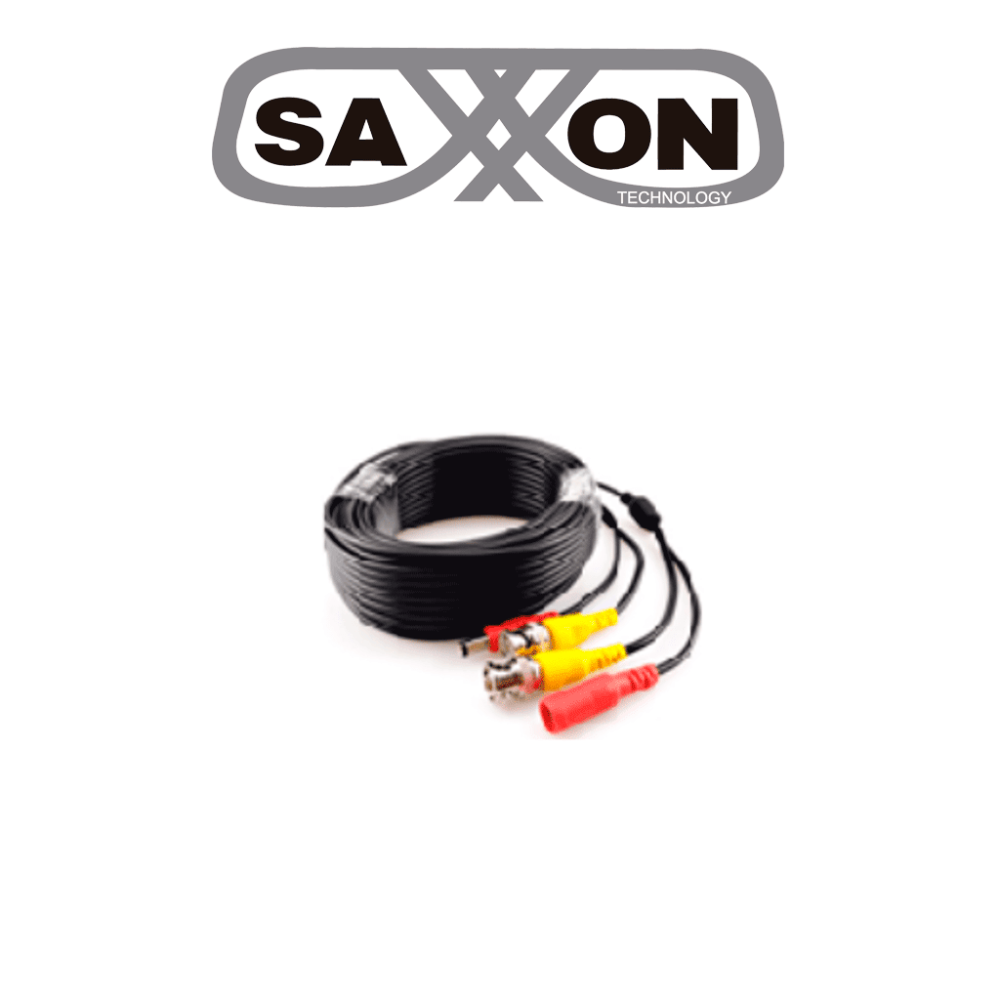 SAXXON SXWB20 SAXXON SXWB20 - Cable de 20 Metros armado para video y energa / Optimizado para cmaras 4K / Conectores BNC y de en