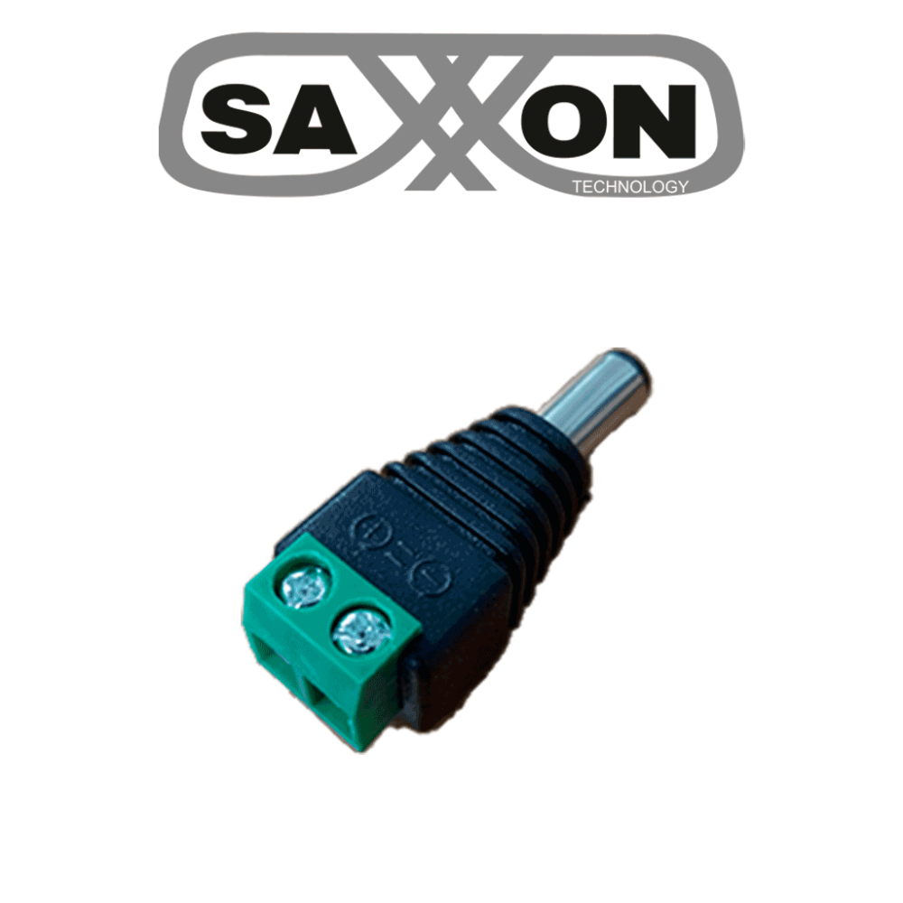 SAXXON SX52 SAXXON SX52 - Conectores Macho / Paquete de 10 piezas / Para Alimentacin de Cmaras / Terminales Tipo Tornillo Positi