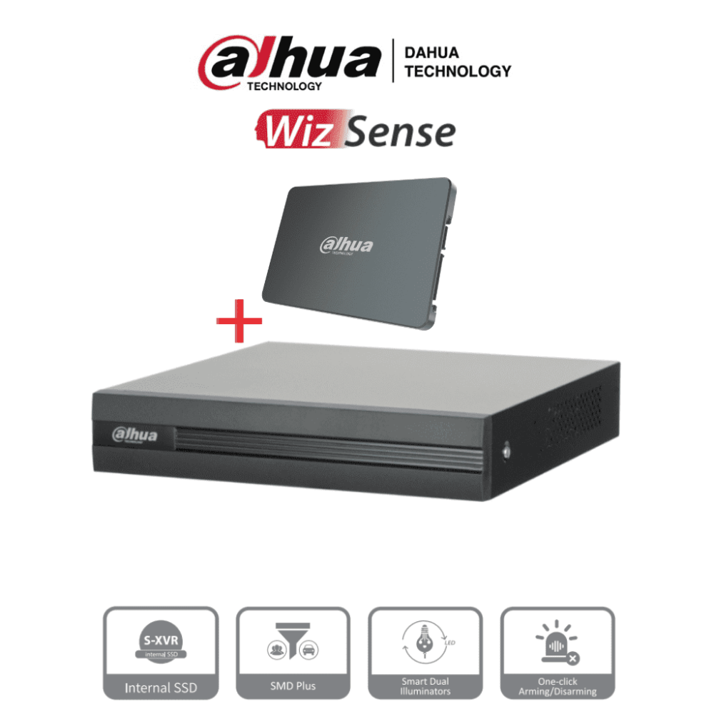 DH-XVR1B04H-I-SSD DHT0350034 DAHUA XVR1B04H-I-SSD - DVR de 4 Can