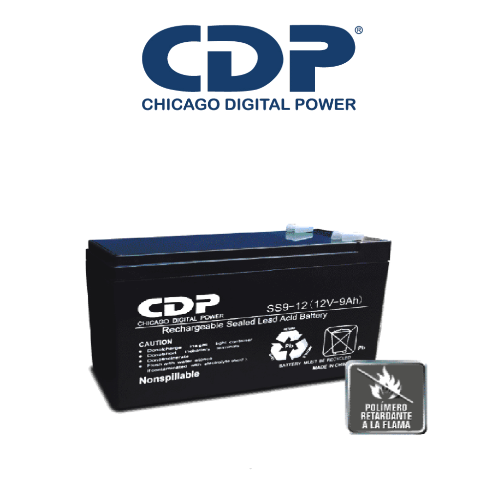 CHICAGO DIGITAL POWER  B1290SLB129 CDP B-12/9.0  SLB 12-9 - Bateria de respaldo / 12V