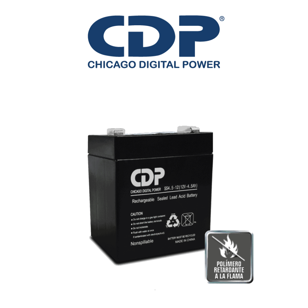 CHICAGO DIGITAL POWER B1245SLB1245 CDP SLB 12-4.5 - Batera de respaldo de 12V a 4.5A