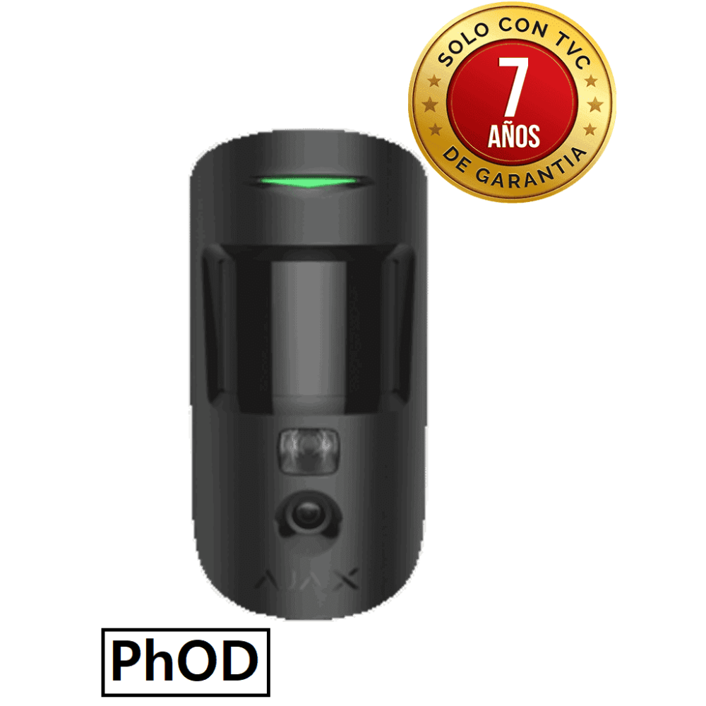 AJAX AjaxMotionCamPhOD9NA AJAX MotionCam B (PhOD)- Detector de movimiento con Verific