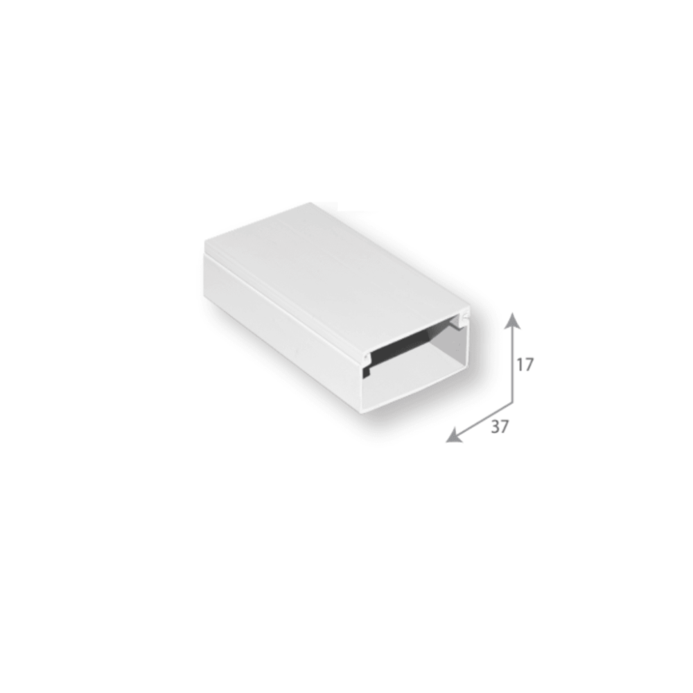 SBE TECH SEB1737 SBE TECH SEB-1737 - Canaleta plstica / PVC / Una va / Alto 1.7 cm  A