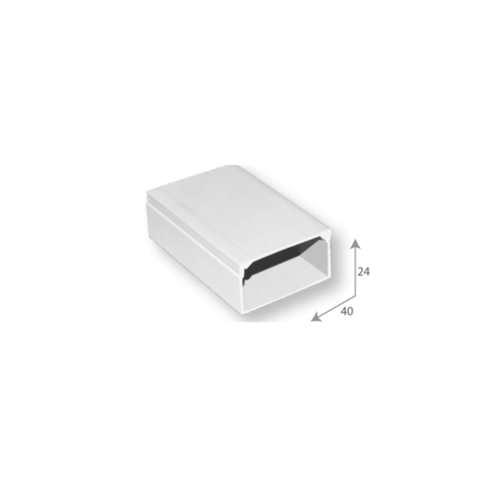 SBE TECH SBE2440 SBE TECH SBE-2440 - Canaleta plstica / PVC / Una va / Alto 2.4 cm  A