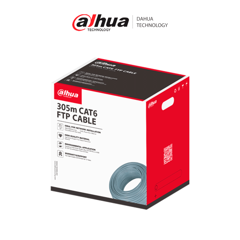 DAHUA DHPFM920I6FC DAHUA DH-PFM920I-6F-C Bobina de cable UTP/ 305m FTP CAT6 / caja F