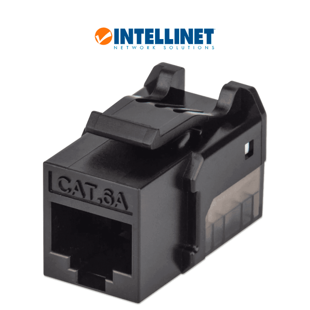INTELLINET 772327 INTELLINET 772327 - Jack Keystone Cat 6A FastPunch UTP  color negro