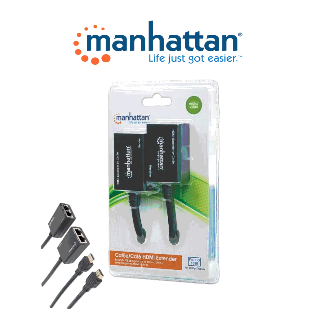 MANHATTAN 207386 MANHATTAN 207386 - Extensor de HDMI por Cat5e/Cat6 / Extiende tu sea